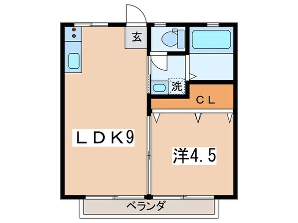 ツインピ－クスハイツＡ棟の物件間取画像